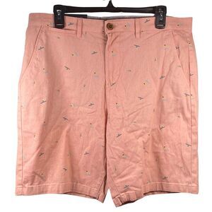 JACHS NY Bleecker Shorts Surfboard Print Casual Pink Shorts Size 33 36x9 NWT